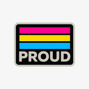 Proud Retro Pansexual Sticker