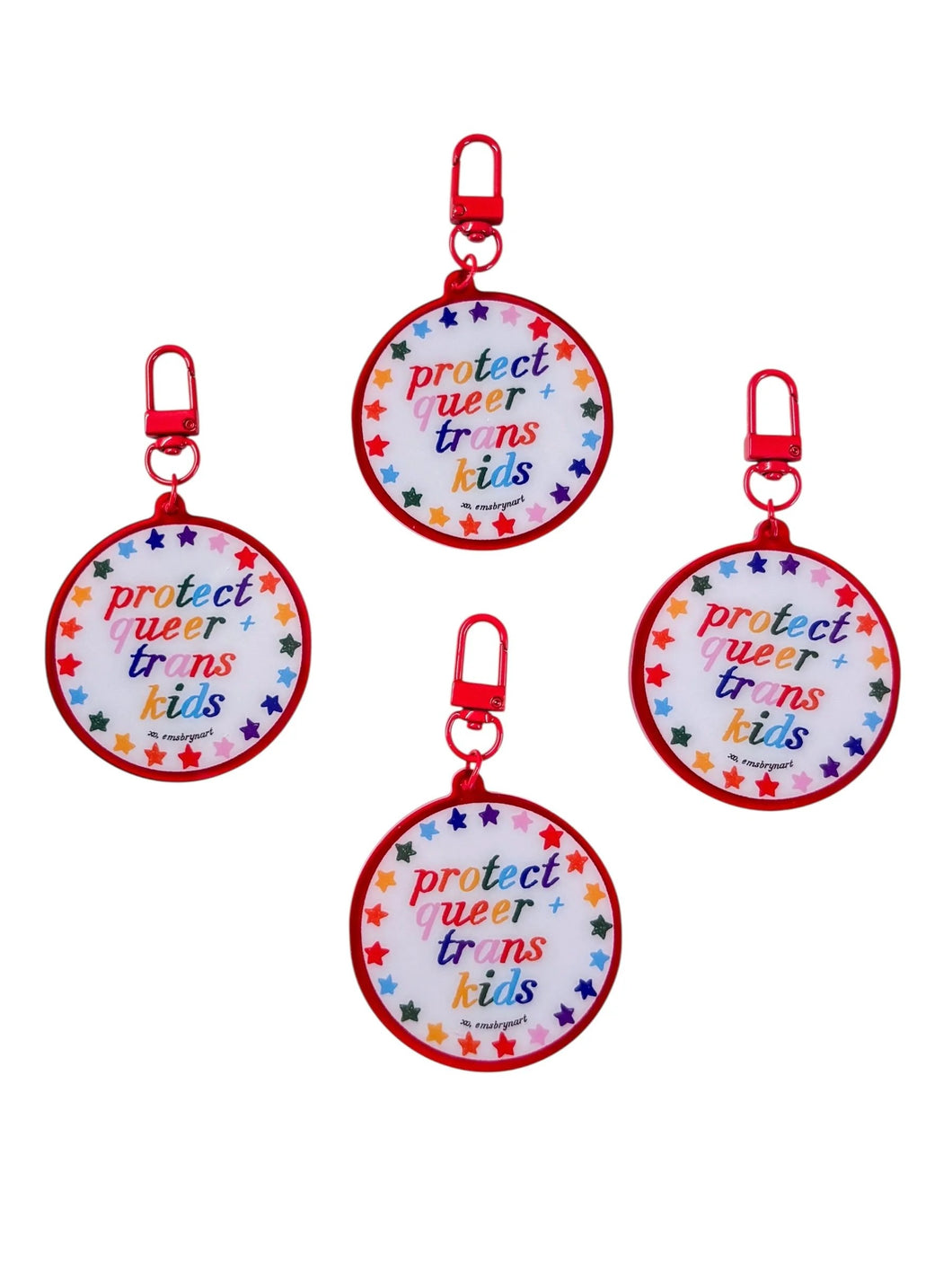 Protect Queer + Trans Kids Keychain