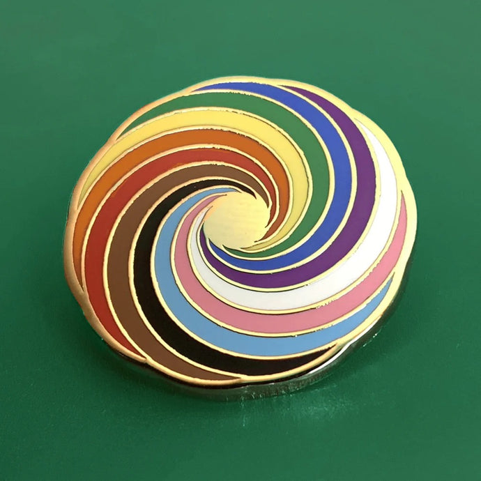 Pride Swirl Enamel Pin