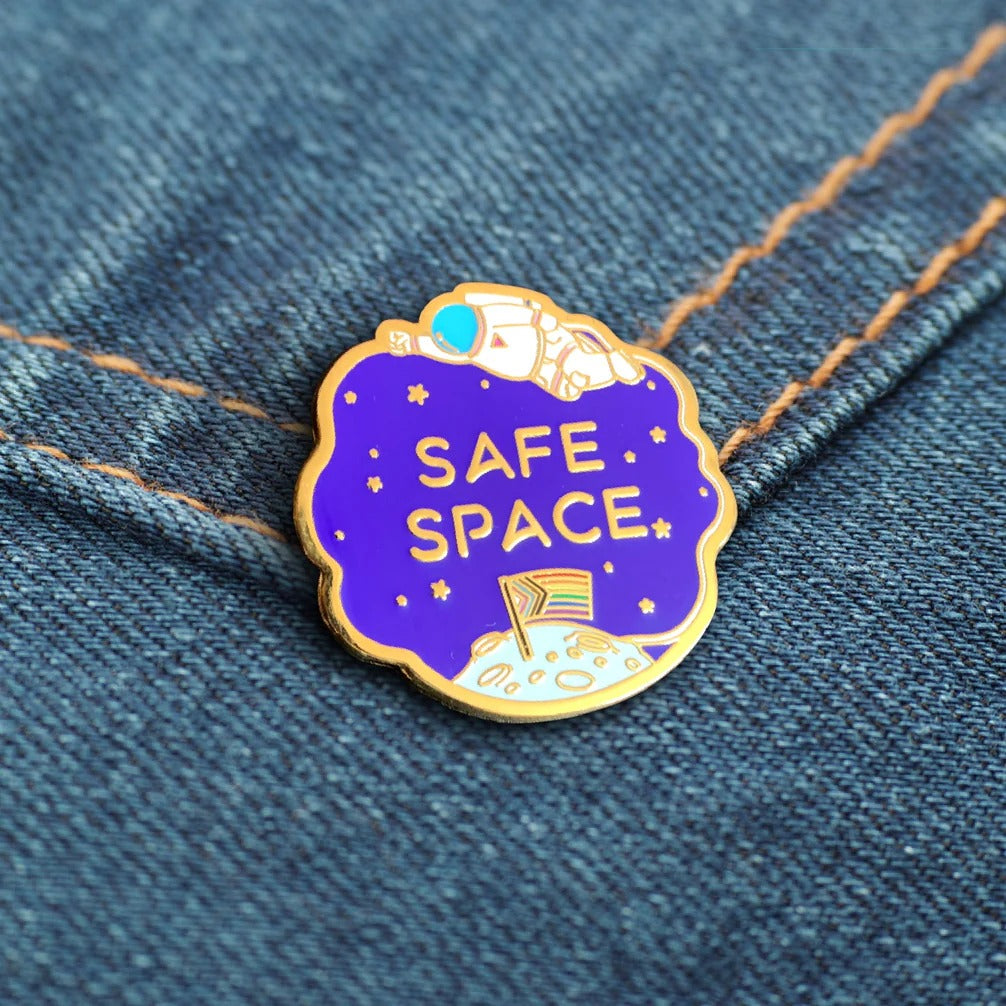 Safe Space Enamel Pin
