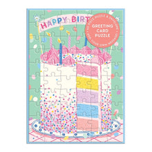 Load image into Gallery viewer, Confetti Birthday Cake - Puzzle Greeting Card