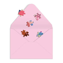 Load image into Gallery viewer, Paws For Love - Puzzle Greeting Card