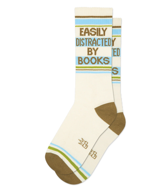 Easily Distracted By Books Socks