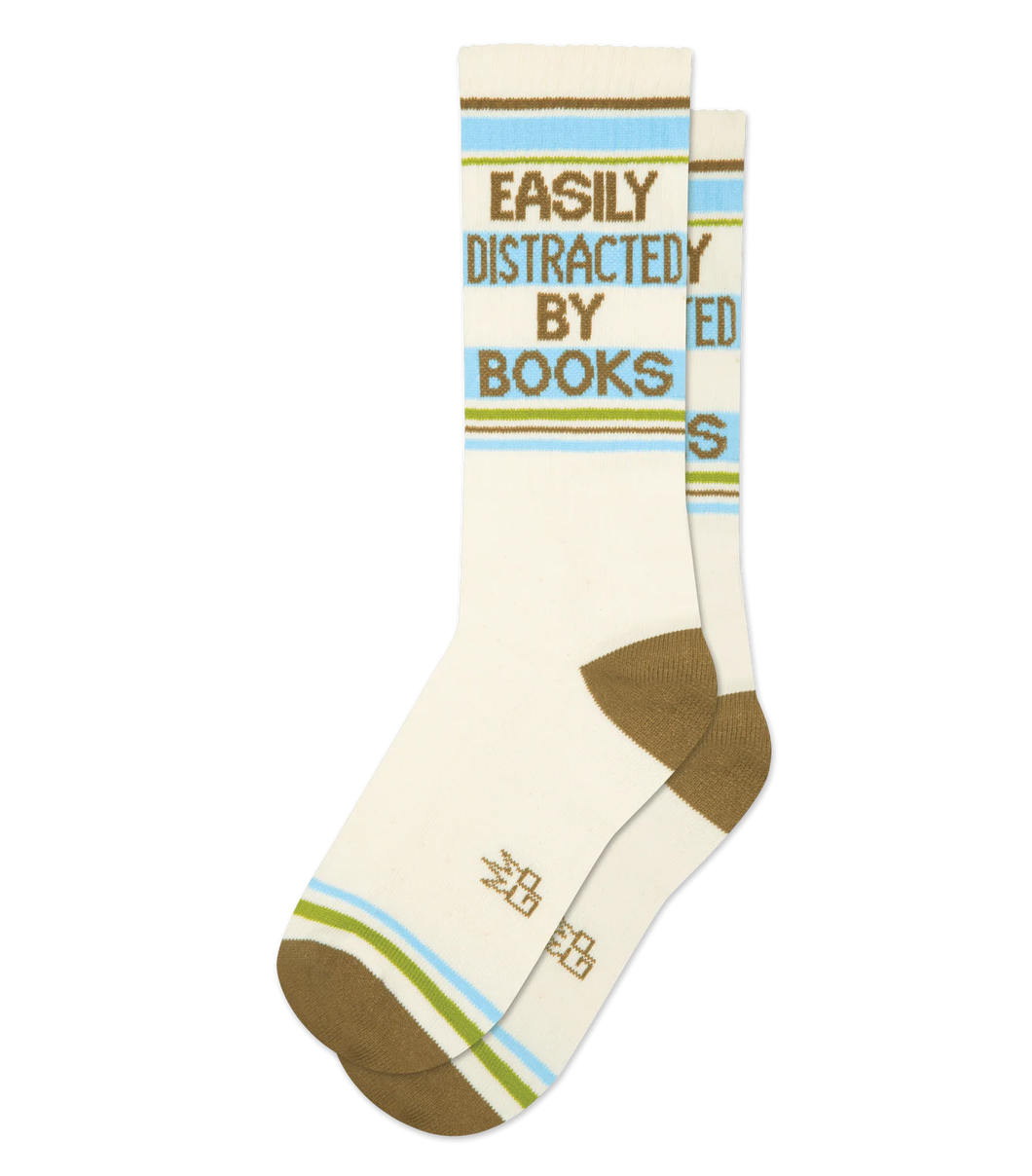 Easily Distracted By Books Socks
