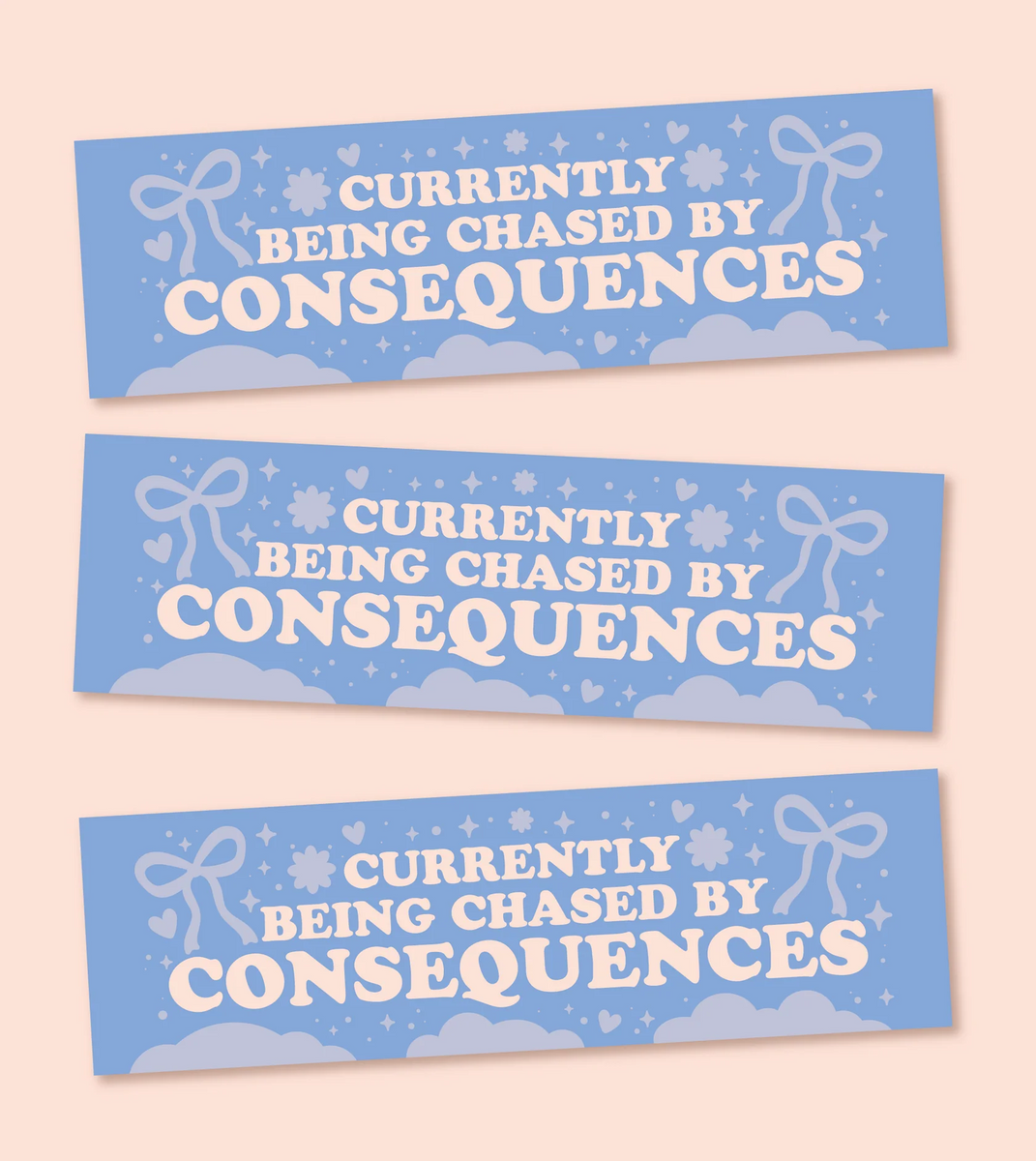 Chased by Consequences Magnetic Bumper Sticker – TLGS