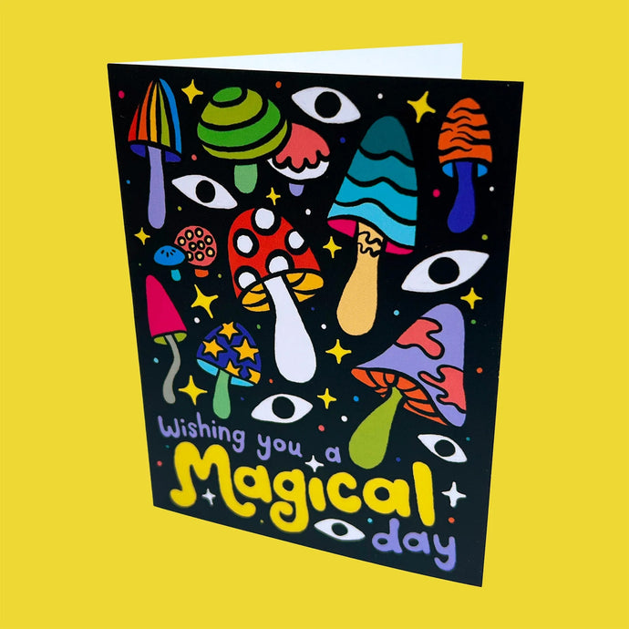 Magical Day Mushrooms Card