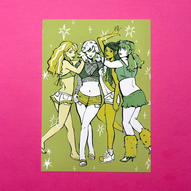 Four Friends Art Print - 8.5x11