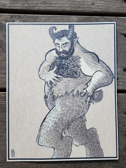 The Satyr - Art Print