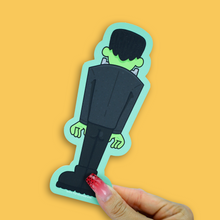 Load image into Gallery viewer, Green Stitched Spooky Monster Literary Bookmark