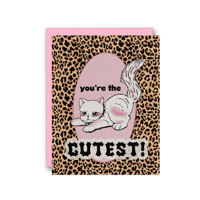 You're the Cutest- Punk Kitten Card
