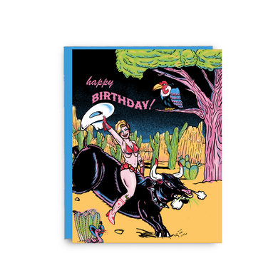 Happy Birthday Cowgirl Card
