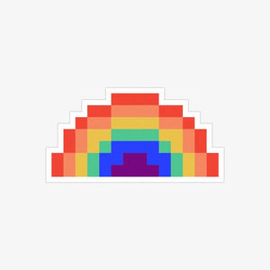 Pixel Rainbow Sticker