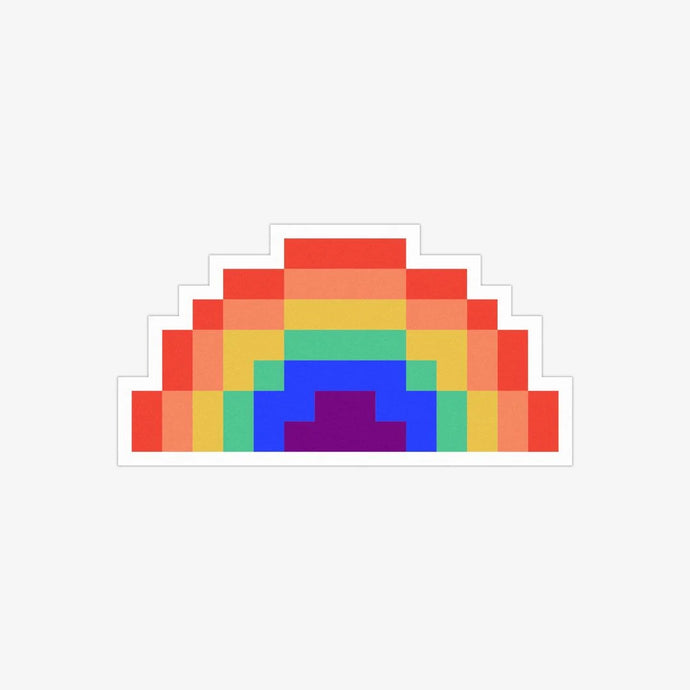 Pixel Rainbow Sticker