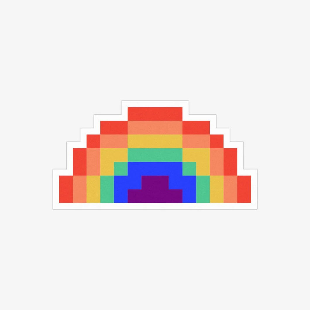 Pixel Rainbow Sticker