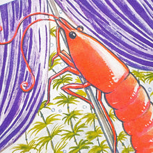 Load image into Gallery viewer, Shrimp Dancer - Risograph Print