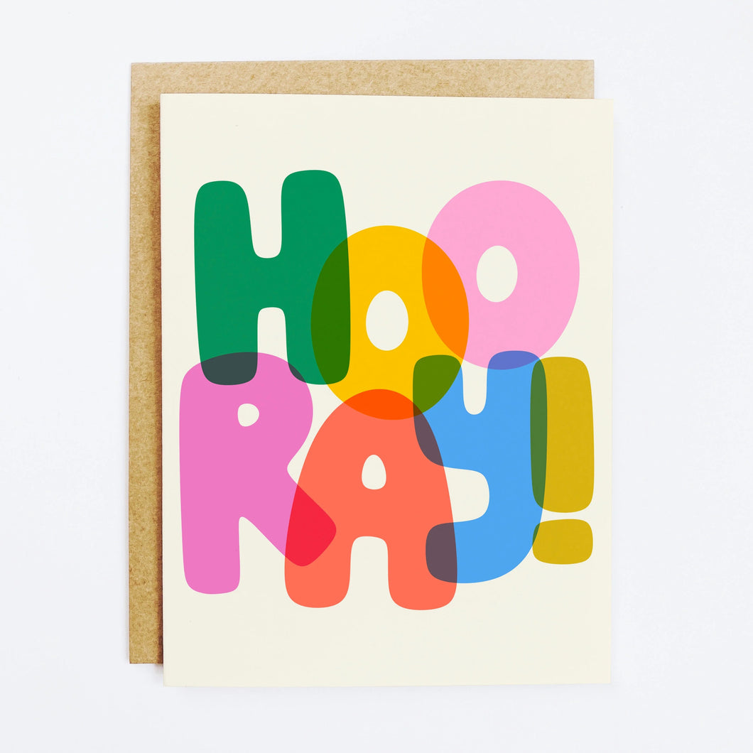 Rainbow Hooray Card