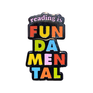 Reading Is Fundamental Enamel Pin