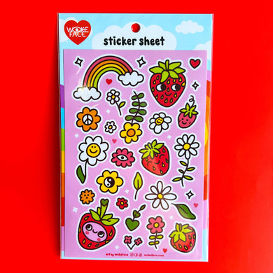 Strawbebby Sticker Sheet