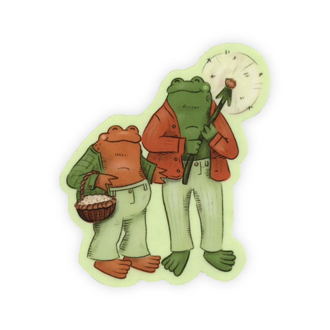 Frog and Toad Pride Sticker