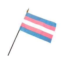 Load image into Gallery viewer, Hand Held Trans Pride Flag