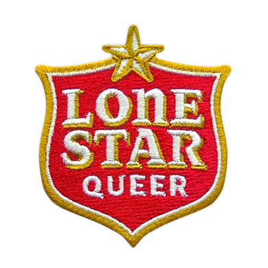 Lone Star Queer Shield Patch Sticker