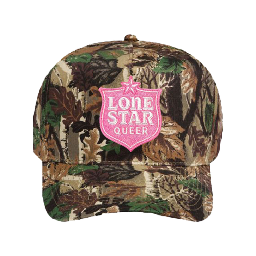 Lone Star Queer - Pink Badge Trucker Hat