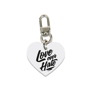 Love Over Hate - Keychain
