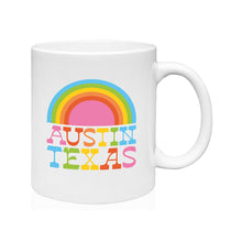 Load image into Gallery viewer, Austin Texas Rainbow Coffee Mug