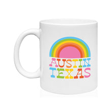 Load image into Gallery viewer, Austin Texas Rainbow Coffee Mug