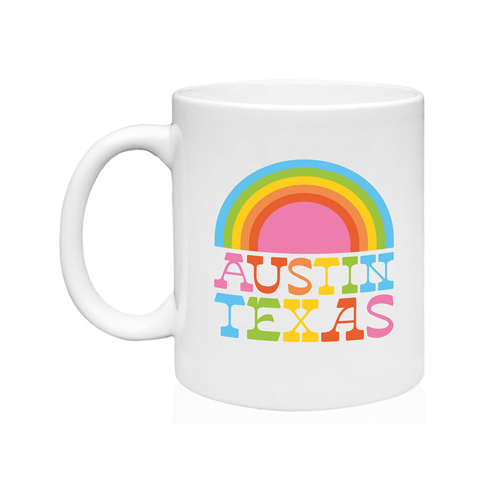 Austin Texas Rainbow Coffee Mug