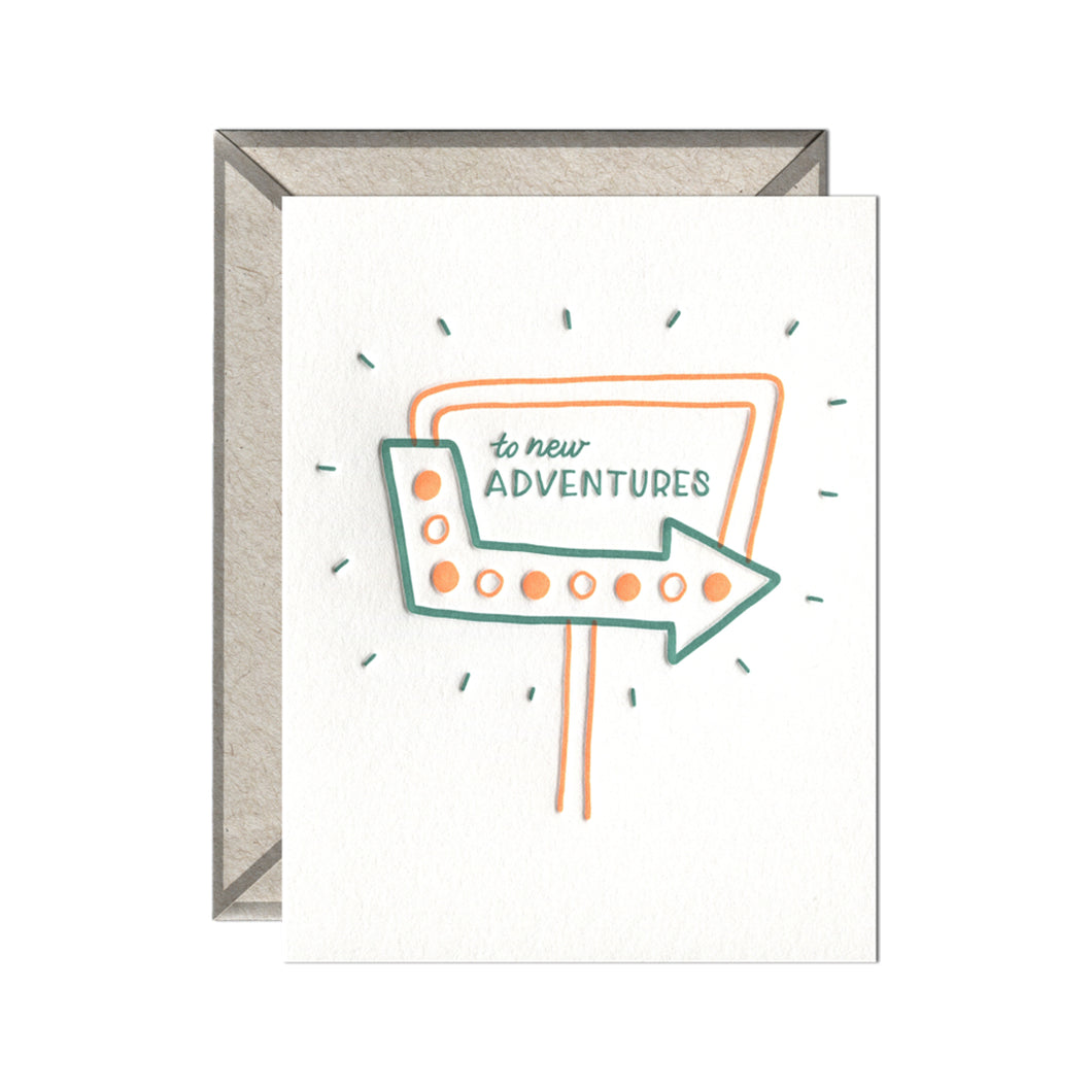 To New Adventures - Congrats + Celebrations card