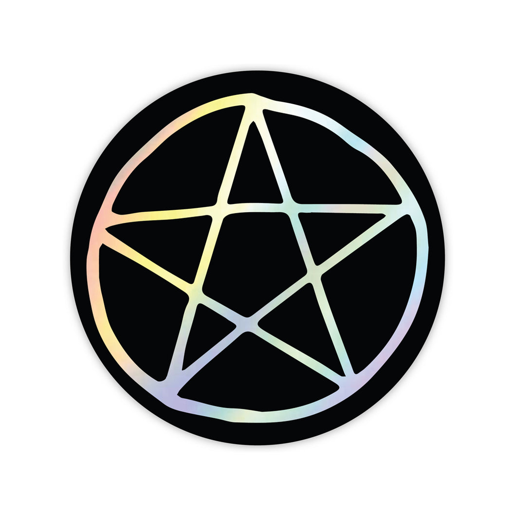 Pentagram - Holographic Sticker