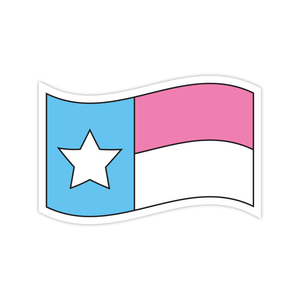 Texas Trans Pride Flag Sticker