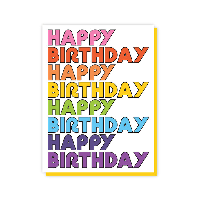 Happy Birthday Rainbow Card