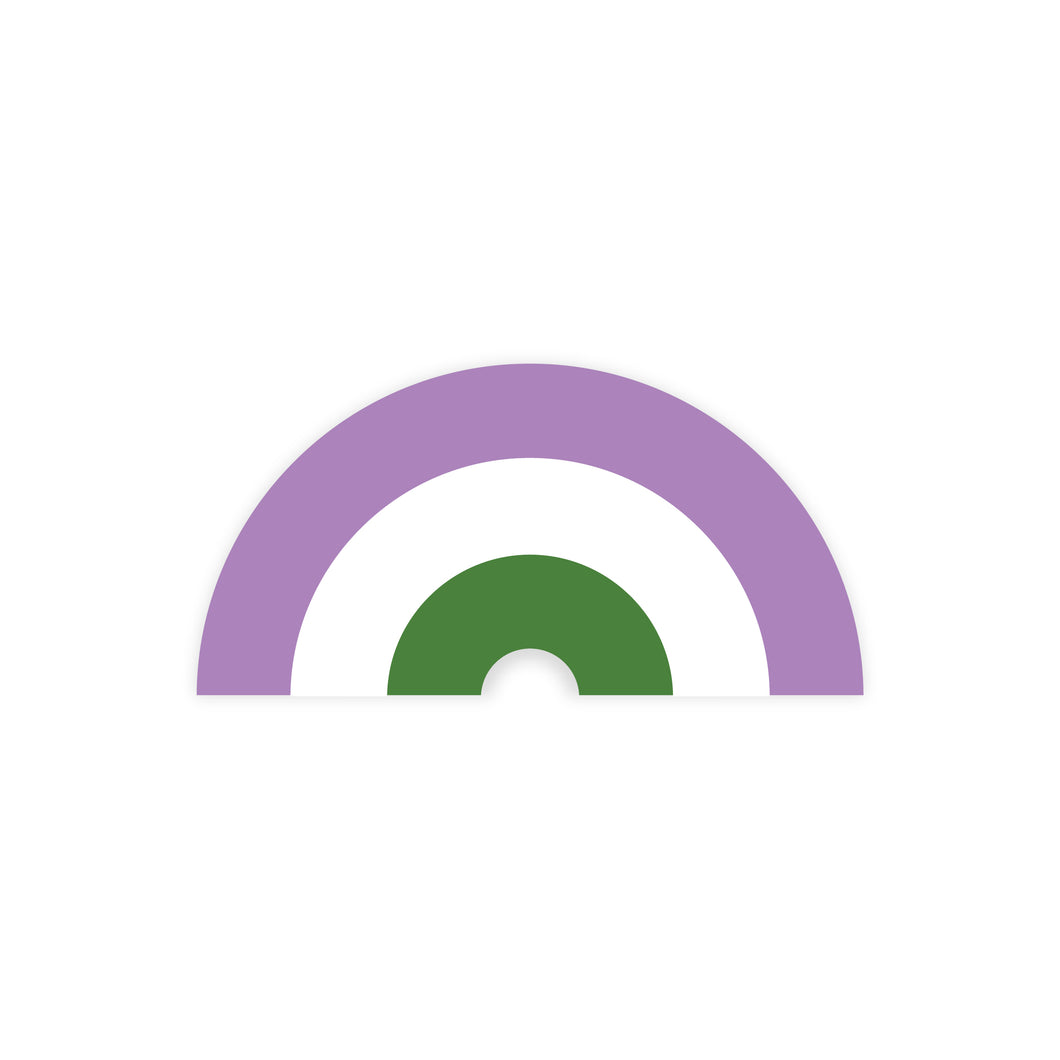 Genderqueer Flag - Pride Rainbow