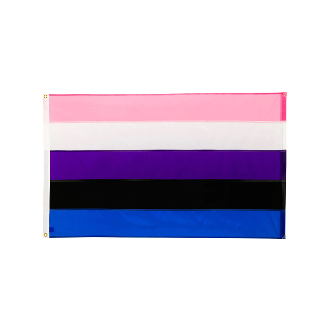 Gender Fluid flag, large (150 x 90 cm) - Copenhagen Pride